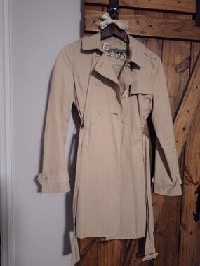 Kenneth Cole Trench Coat - Classic Double-Breasted Style